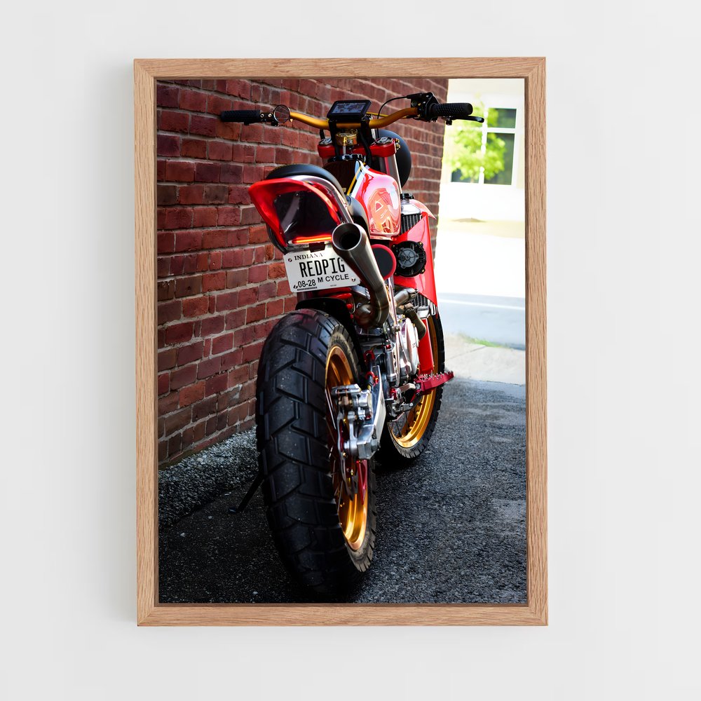 Poster Moto Rouge Urbain – affiche Sherco (vue 4)